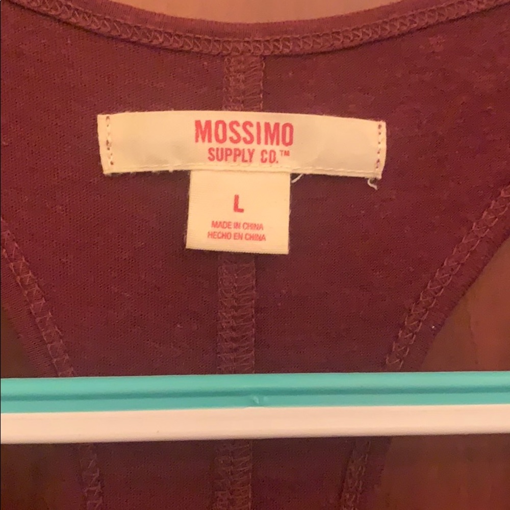 Mossimo burgundy, babydoll tank top. - Picture 3 of 3